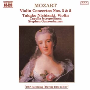 Mozart: Violin Concertos Nos. 3 and 5 Takako Nishizaki 1988 CD Top-quality