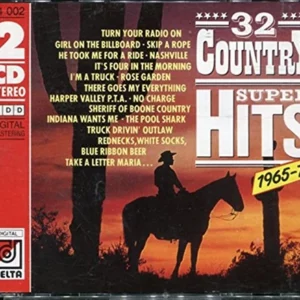 32 Country Super Hits (1965-78) Various Artists 1988 CD Top-quality