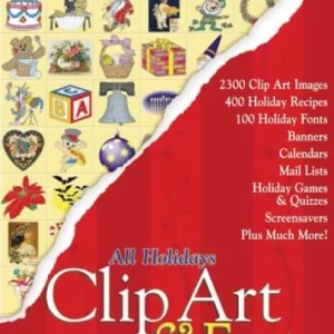 All Holiday Clip Art & Fonts PC 2004 Top-quality Free UK shipping