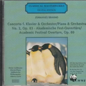 Brahms: Concerto F. Klavier & Orchester No. 2, Op. 83 Various 1991 CD