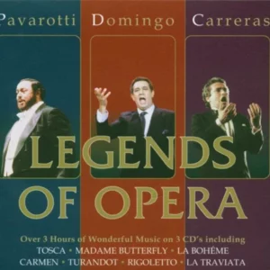 Legends of Opera The Three Tenors 2003 CD Top-quality Free UK shipping