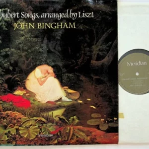 Schubert Songs, Arranged By Liszt Johnam Bingham 1979 Records Top-quality