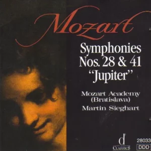 MOZART: Symphonies Nos. 28 & 41 Mozart Academy 1996 CD Top-quality