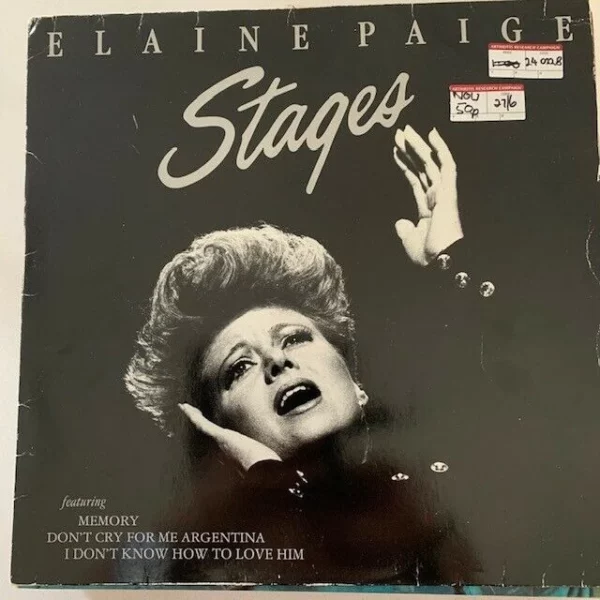 Elaine Paige – Stages Elaine Paige 1983 Records Top-quality Free UK shipping