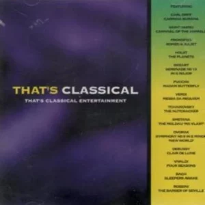 THAT'S CLASSICAL VARIOUS 1996 CD Top-quality Free UK shipping