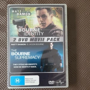 The Bourne Identity / The Bourne Supremacy Matt Damon 2007 New DVD Top-quality