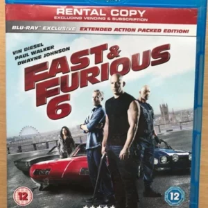 Fast & Furious 6 Vin Diesel 2013 Blu-ray Top-quality Free UK shipping