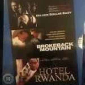 Million Dollar Baby/Brokeback Mountain/Hotel Rwanda 2007 DVD Top-quality