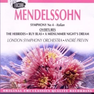 Symphony 4 Felix Mendelssohn-Bartholdy 1993 CD Top-quality Free UK shipping