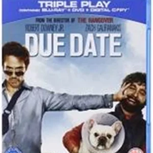 Due Date Robert Downey Jr. 2011 Blu-ray Top-quality Free UK shipping