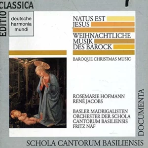 Baroque Xmas Music Schola Cantorum Basiliensis 1990 CD Top-quality