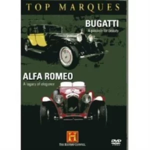 Top Marques - Bugatti and Alfa Romeo DVD Top-quality Free UK shipping