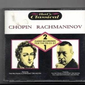 THATS CLASSICAL Chopin Rachmaninov 1988 CD Top-quality Free UK shipping