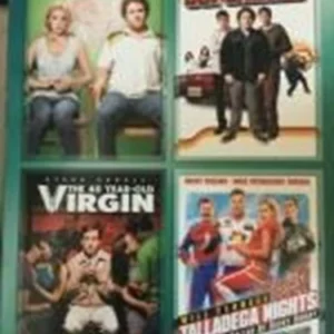 KNOCKED UP, THE 40 YEAR OLD VIRGIN, SUPERBAD, TALLADEGA NIGHTS 2008 DVD