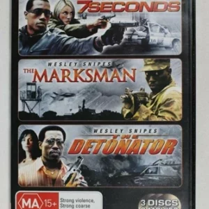 7 Seconds / Marksman / Detonator Wesley Snipes 2007 DVD Top-quality