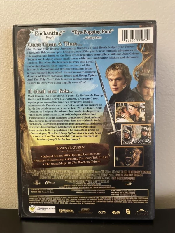 The Brothers Grimm Heath Ledger 2005 DVD Top-quality Free UK shipping