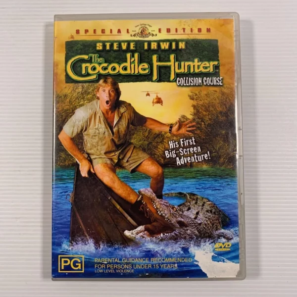 The Crocodile Hunter - Collision Course Steve Irwin 2002 DVD Top-quality