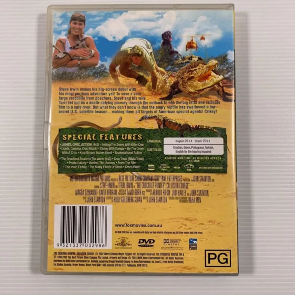 The Crocodile Hunter - Collision Course Steve Irwin 2002 DVD Top-quality