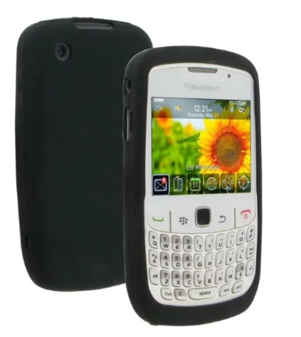 Pro-Tec Flex Silicone Case Cover for BlackBerry 8520/9300 - Black Top-quality