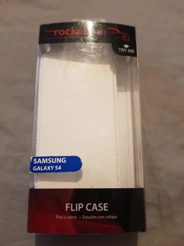 Rocketfish Samsung Galaxy S4 Leather Flip Case - White Top-quality