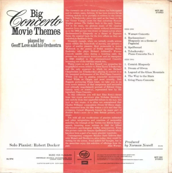 Big Concerto Movie Themes Top-quality Free UK shipping