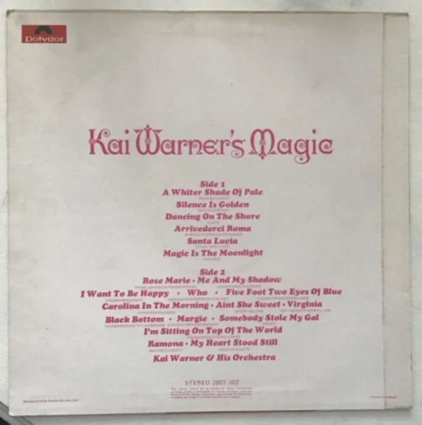 Kai Warner`s Magic Top-quality Free UK shipping