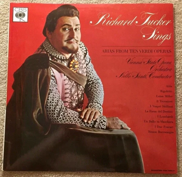 Richard Tucker Sings Arias From Ten Verdi Operas Top-quality Free UK shipping