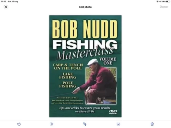 Bob Nudd Master Class - Volume One DVD Top-quality Free UK shipping