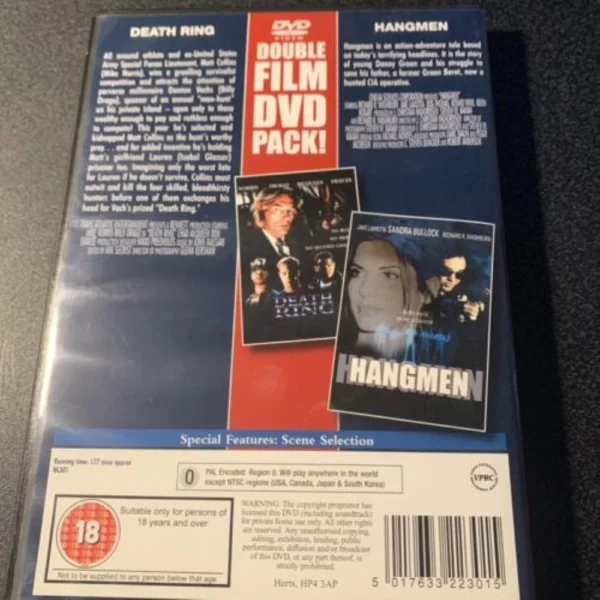 Death Ring/Hangmen DVD Top-quality Free UK shipping