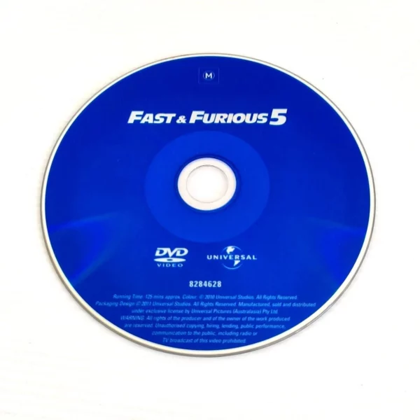 Fast & Furious 5 Vin Diesel 2011 DVD Top-quality Free UK shipping