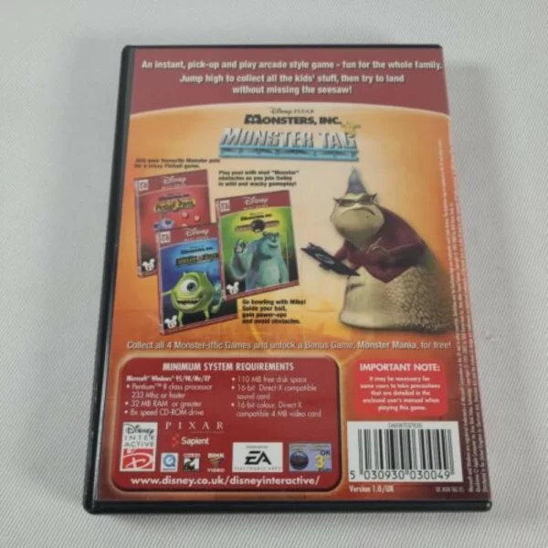 Monsters Inc: Monster Tag Windows 95, me, xp 2002 Top-quality Free UK shipping