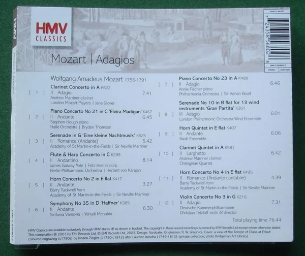 Mozart: Adagios Various 2003 CD Top-quality Free UK shipping