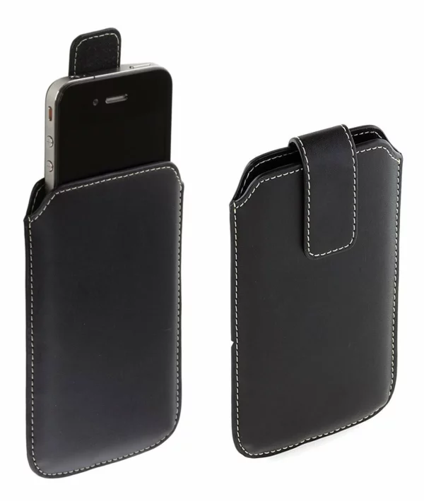 Executive Universal Extra Large Slip Case Pouch for Smartphone - Genuine Leather