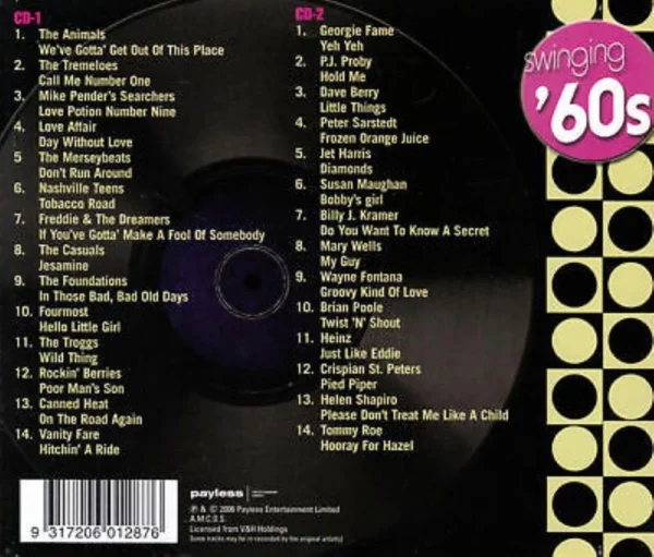 Swinging '60's Various Artists 2006 CD Top-quality Free UK shipping