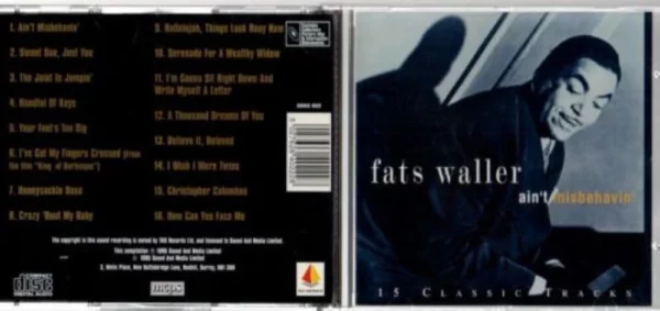 Ain't Misbehavin' Fats Waller 1995 CD Top-quality Free UK shipping