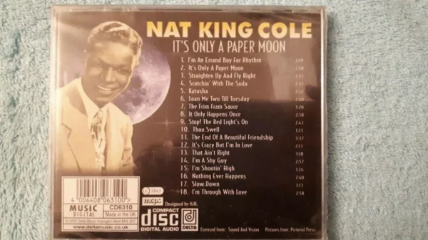 It's Only a Paper Moon Nat King Cole 2001 CD Top-quality Free UK shipping