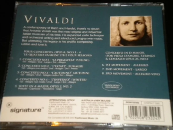 The Great Composers - Vivaldi Antonio Vivaldi 2007 CD Top-quality