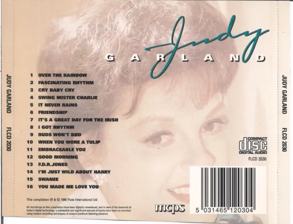 JUDY GARLAND Judy Garland 1996 CD Top-quality Free UK shipping