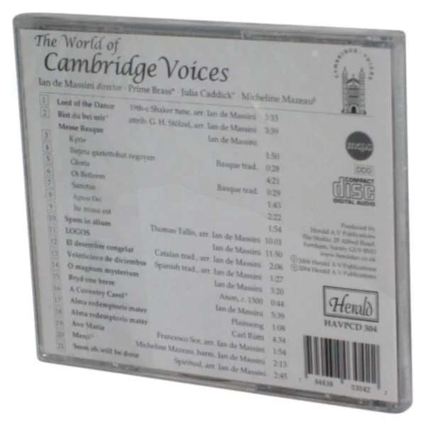 The World of Cambridge Voices - Ian de Mas varioius 2004 CD Top-quality