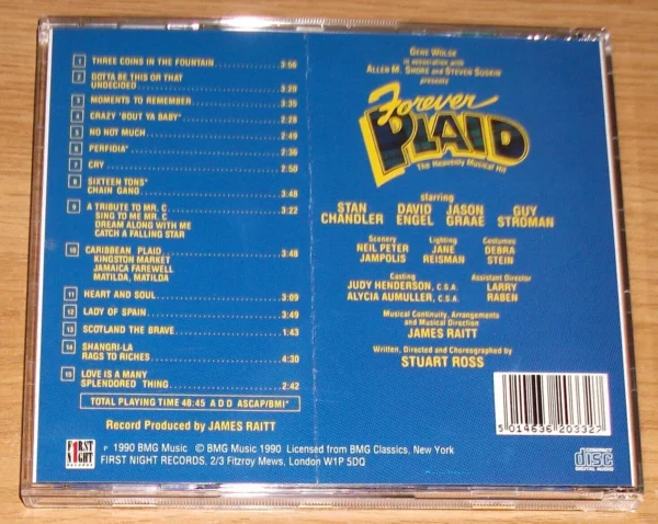 Forever Plaid Various 1990 CD Top-quality Free UK shipping