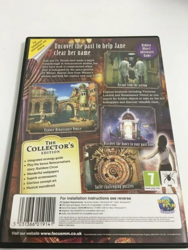 Reincarnations 2: Uncover the Past - Collector's Edition Windows 7 2011