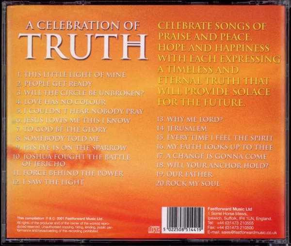 A Celebration Of Truth various 2001 CD Top-quality Free UK shipping