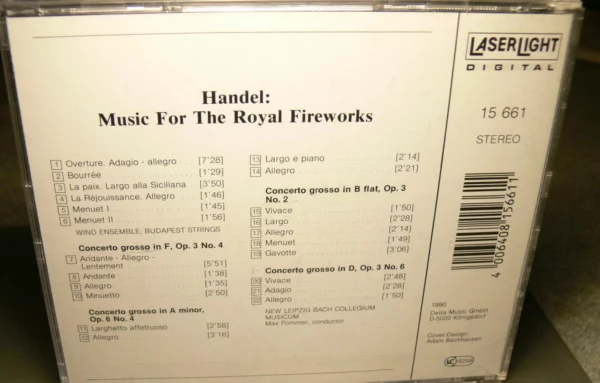 Handel: Fireworks Music various CD Top-quality Free UK shipping