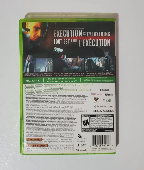 Hitman Absolution Xbox 360 2004 Top-quality Free UK shipping