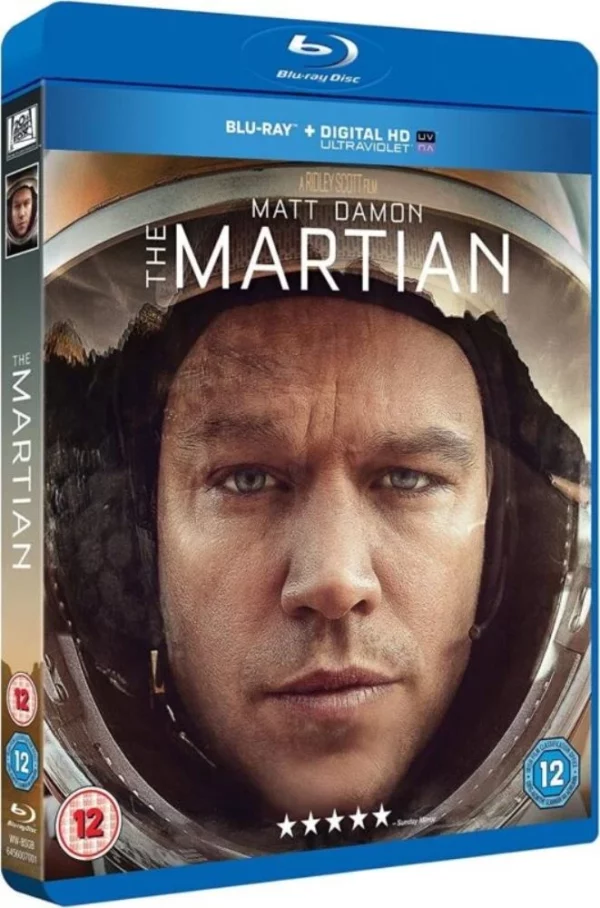 The Martian Matt Damon 2016 Blu-ray Top-quality Free UK shipping