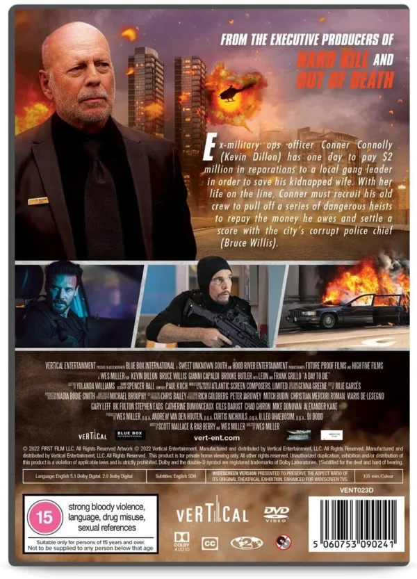 A Day To Die Bruce Willis 2022 DVD Top-quality Free UK shipping