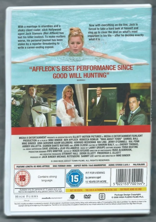 Man About Town Ben Affleck 2008 DVD Top-quality Free UK shipping