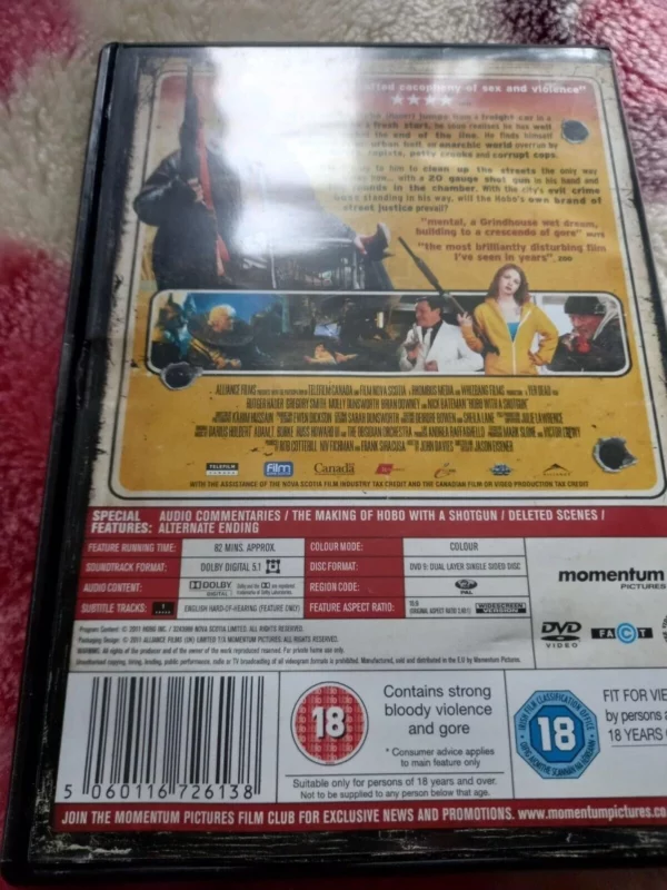 Hobo With a Shotgun Rutger Hauer 2011 DVD Top-quality Free UK shipping