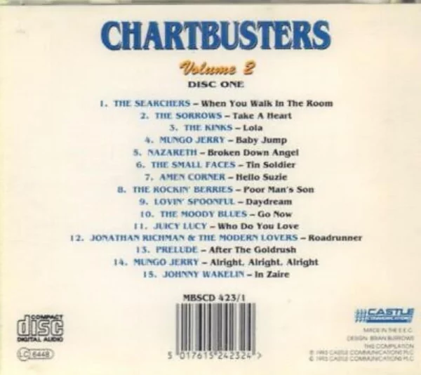 Chart Busters Vol 2 Various 1993 CD Top-quality Free UK shipping