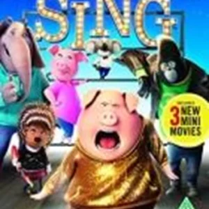 Sing Matthew McConaughey 2017 DVD Top-quality Free UK shipping